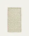 Rosi Collection Men's Silk And Linen Double-face Scarf In Green