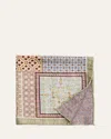 Rosi Collection Men's Silk Double-face Patchwork Pocket Square