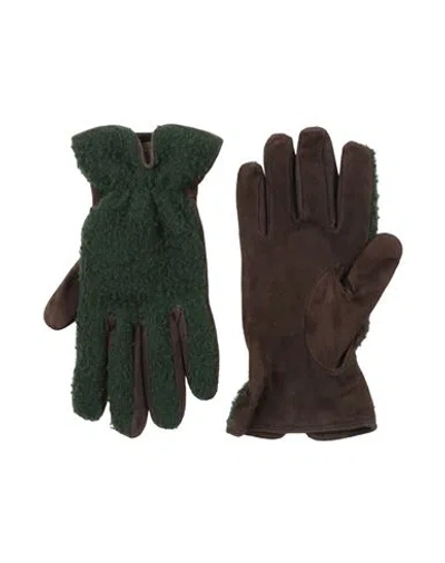 Rosi Collection Woman Gloves Dark Green Size Xs Wool