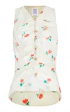 Rosie Assoulin All Buttoned Up Vest In Floral