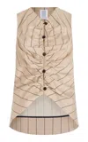 Rosie Assoulin All Buttoned Up Vest In Neutral
