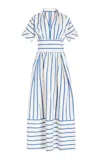 Rosie Assoulin Ask For Directions Shirt Dress In Stripe