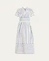 Shop Rosie Assoulin Ask For Directions Striped Shirtdress