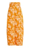 Rosie Assoulin Barrel Printed Pants In Orange