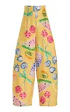 Rosie Assoulin Barrel Silk Pants In Multi