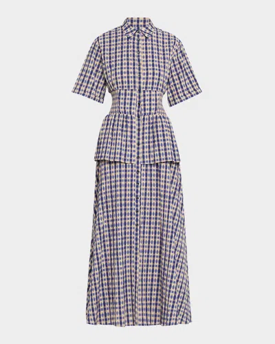 ROSIE ASSOULIN BOOGIE WOOGIE BUGLE BOY MAXI SHIRTDRESS