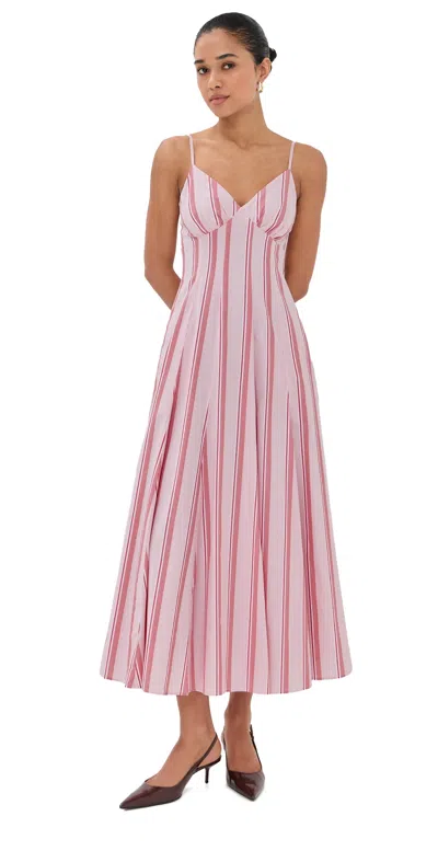 Rosie Assoulin Cami Maxi Dress Red Stripe