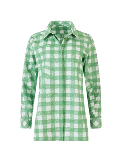 Rosie Assoulin Checked Shirt In Green