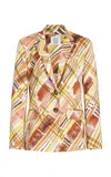 Rosie Assoulin Classic Blazer In Plaid