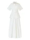 Rosie Assoulin Boogie Woogie Bugle Boy Cotton-poplin Maxi Shirt Dress