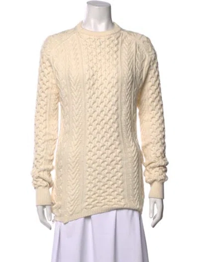 Pre-owned Rosie Assoulin Crew Neck Sweater In Neutrals