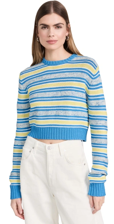 Rosie Assoulin Crewneck Sweater Blue