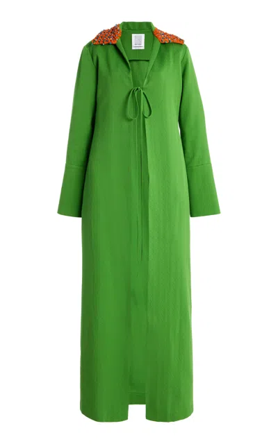 Rosie Assoulin Crochet Long For You Duster Jacket