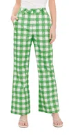 Rosie Assoulin Easy Does It Pants Grass Green In Multi