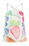 Rosie Assoulin Exclusive Flying Printed Cotton Tank Top