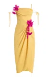 Rosie Assoulin Exclusive La Isla Sarong But So Right Dress In Yellow