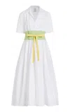 Rosie Assoulin Exclusive Obi Cotton-poplin Midi Shirt Dress