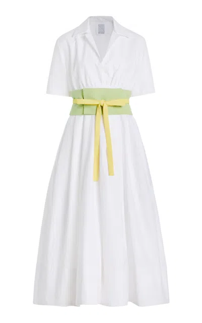Rosie Assoulin Exclusive Obi Cotton-poplin Midi Shirt Dress