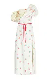 Rosie Assoulin Falling For You Draped Dress In Floral