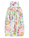 Rosie Assoulin Fifi Fruit-print Skirt In White