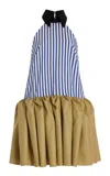 Rosie Assoulin Fifi Striped Mini Dress