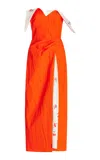 Rosie Assoulin Flap Over Dress In Orange