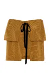 Rosie Assoulin Flapjack Strapless Top In Gold