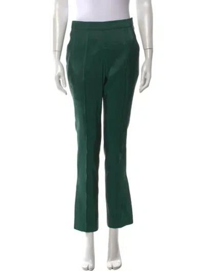 Pre-owned Rosie Assoulin Flared Pants In Green