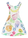 Rosie Assoulin Fruits-print Mini Day Dress In Multi