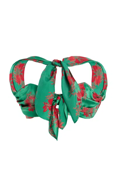 Rosie Assoulin Gesundheit Bra Top In Green