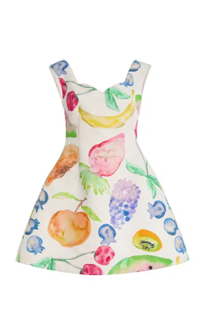 Rosie Assoulin Halo Cotton Mini Dress In Multi