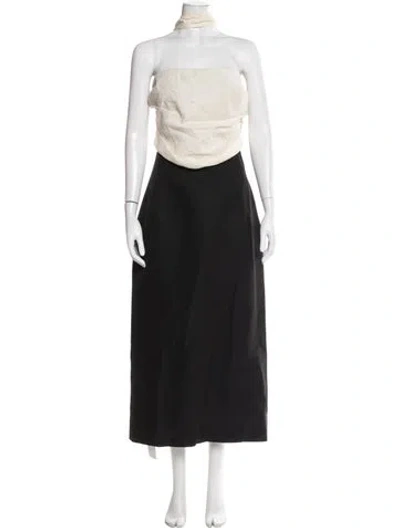 Pre-owned Rosie Assoulin Halterneck Long Dress