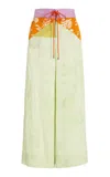Rosie Assoulin Harbor Linen-blend Wide-leg Pants In Multi