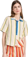 ROSIE ASSOULIN HERE COMES THE SUN SHIRT GREEN/YELLOW