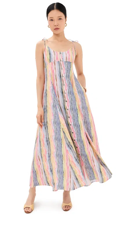 ROSIE ASSOULIN HIGH GARDEN MAXI DRESS RAINBOW