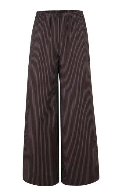 Rosie Assoulin High Line Wide-leg Pants In Brown