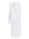 Rosie Assoulin Hustle & Bustle Bow-detail Draped Skirt In White