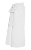 Rosie Assoulin Hustle & Bustle Cotton Skirt In White