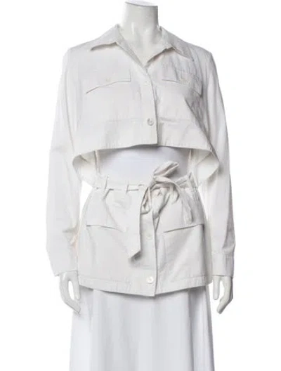 Pre-owned Rosie Assoulin Jacket In White