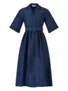 Rosie Assoulin Jane Midi Dress In Blue