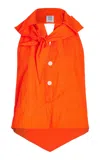 Rosie Assoulin Kerchief Top In Orange