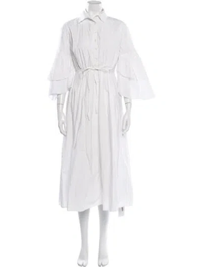 Pre-owned Rosie Assoulin Long Dress In White