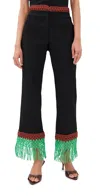 Rosie Assoulin Macrame Pizzants Pants Black In Black