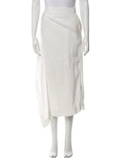 Pre-owned Rosie Assoulin Midi Length Skirt In Neutral