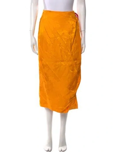 Pre-owned Rosie Assoulin Midi Length Skirt W/ Tags In Yellow