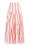 Rosie Assoulin Million Pleats Skirt In Stripe