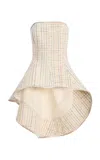 Rosie Assoulin Tilt-a-whirl Silk Top In Multi
