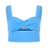 Rosie Assoulin Morning After Top In Cornflower