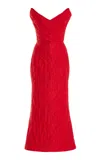 ROSIE ASSOULIN MOTHER OF BUTTONS CLOQUÉ MIDI DRESS