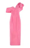 Rosie Assoulin Mr. President Silk Dress In Pink